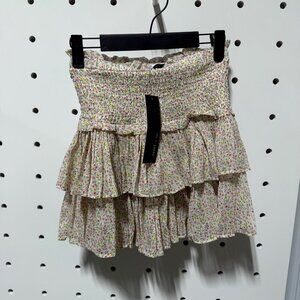 Reset Floral Ruffle Skirt